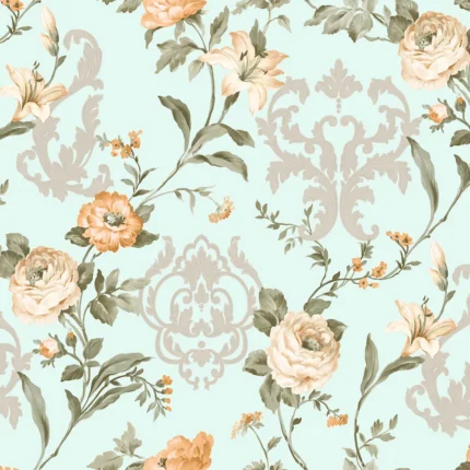 Mint Embossed Seven Adawall Wallpaper 7803-2